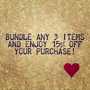 15% 3 items or more!